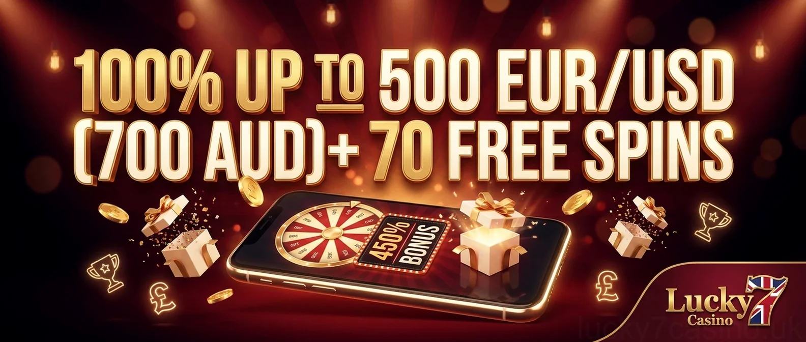100% UP TO 500 EUR/USD (700 AUD)+ 70 FREE SPINS